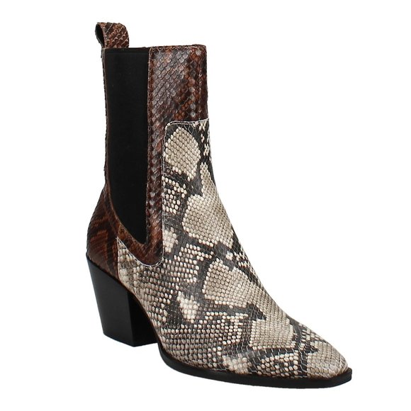 DOLCE VITA LEATHER SABERN BOOTIES - TWO TONE SNAKE PRINT - 7.5 - Picture 2 of 6